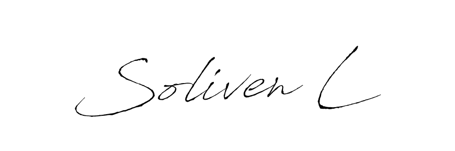 Also You can easily find your signature by using the search form. We will create Soliven L name handwritten signature images for you free of cost using Antro_Vectra sign style. Soliven L signature style 6 images and pictures png