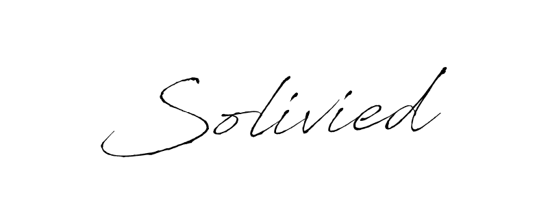 Design your own signature with our free online signature maker. With this signature software, you can create a handwritten (Antro_Vectra) signature for name Solivied. Solivied signature style 6 images and pictures png