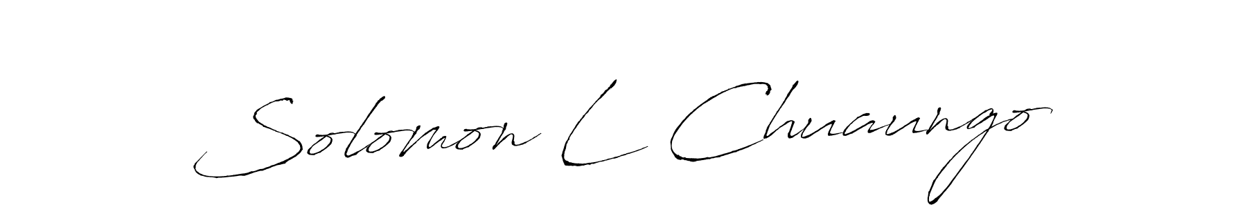 How to make Solomon L Chuaungo signature? Antro_Vectra is a professional autograph style. Create handwritten signature for Solomon L Chuaungo name. Solomon L Chuaungo signature style 6 images and pictures png