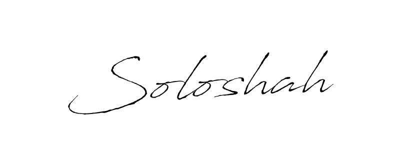 Also we have Soloshah name is the best signature style. Create professional handwritten signature collection using Antro_Vectra autograph style. Soloshah signature style 6 images and pictures png