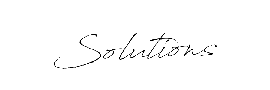 It looks lik you need a new signature style for name Solutions. Design unique handwritten (Antro_Vectra) signature with our free signature maker in just a few clicks. Solutions signature style 6 images and pictures png