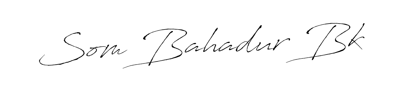 Make a beautiful signature design for name Som Bahadur Bk. With this signature (Antro_Vectra) style, you can create a handwritten signature for free. Som Bahadur Bk signature style 6 images and pictures png