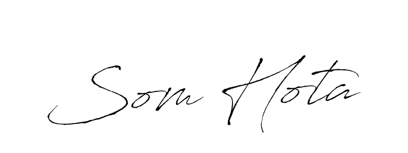 Create a beautiful signature design for name Som Hota. With this signature (Antro_Vectra) fonts, you can make a handwritten signature for free. Som Hota signature style 6 images and pictures png