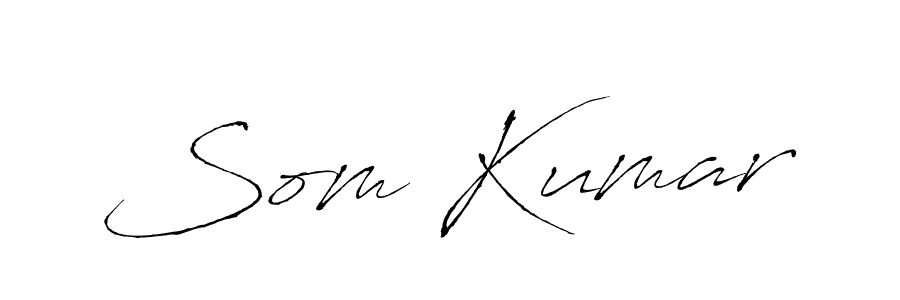 Make a beautiful signature design for name Som Kumar. With this signature (Antro_Vectra) style, you can create a handwritten signature for free. Som Kumar signature style 6 images and pictures png