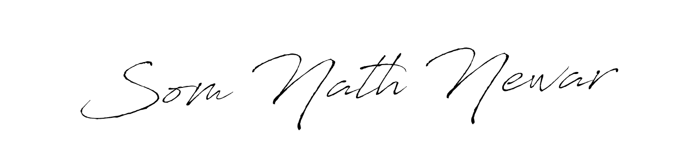 Make a beautiful signature design for name Som Nath Newar. With this signature (Antro_Vectra) style, you can create a handwritten signature for free. Som Nath Newar signature style 6 images and pictures png