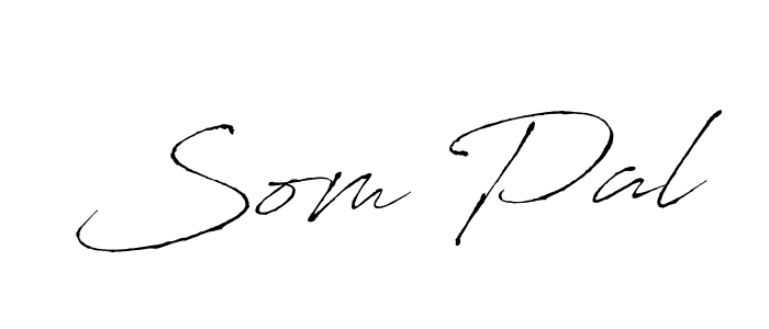 Make a beautiful signature design for name Som Pal. With this signature (Antro_Vectra) style, you can create a handwritten signature for free. Som Pal signature style 6 images and pictures png