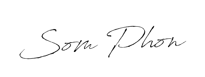 Create a beautiful signature design for name Som Phon. With this signature (Antro_Vectra) fonts, you can make a handwritten signature for free. Som Phon signature style 6 images and pictures png