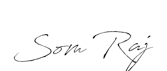 Design your own signature with our free online signature maker. With this signature software, you can create a handwritten (Antro_Vectra) signature for name Som Raj. Som Raj signature style 6 images and pictures png