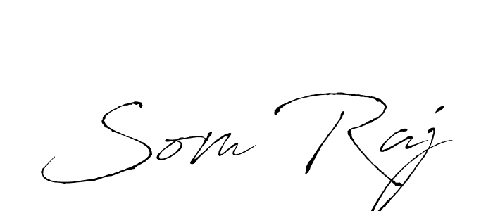 Create a beautiful signature design for name Som Raj. With this signature (Antro_Vectra) fonts, you can make a handwritten signature for free. Som Raj signature style 6 images and pictures png