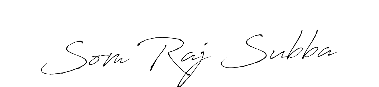 Use a signature maker to create a handwritten signature online. With this signature software, you can design (Antro_Vectra) your own signature for name Som Raj Subba. Som Raj Subba signature style 6 images and pictures png