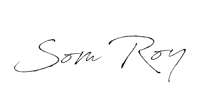Make a beautiful signature design for name Som Roy. With this signature (Antro_Vectra) style, you can create a handwritten signature for free. Som Roy signature style 6 images and pictures png