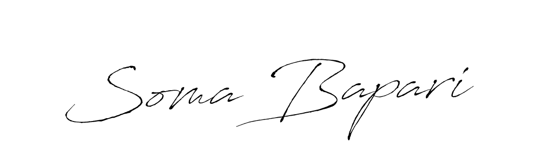 It looks lik you need a new signature style for name Soma Bapari. Design unique handwritten (Antro_Vectra) signature with our free signature maker in just a few clicks. Soma Bapari signature style 6 images and pictures png