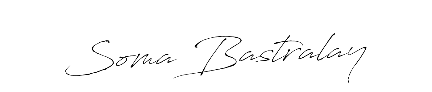 The best way (Antro_Vectra) to make a short signature is to pick only two or three words in your name. The name Soma Bastralay include a total of six letters. For converting this name. Soma Bastralay signature style 6 images and pictures png