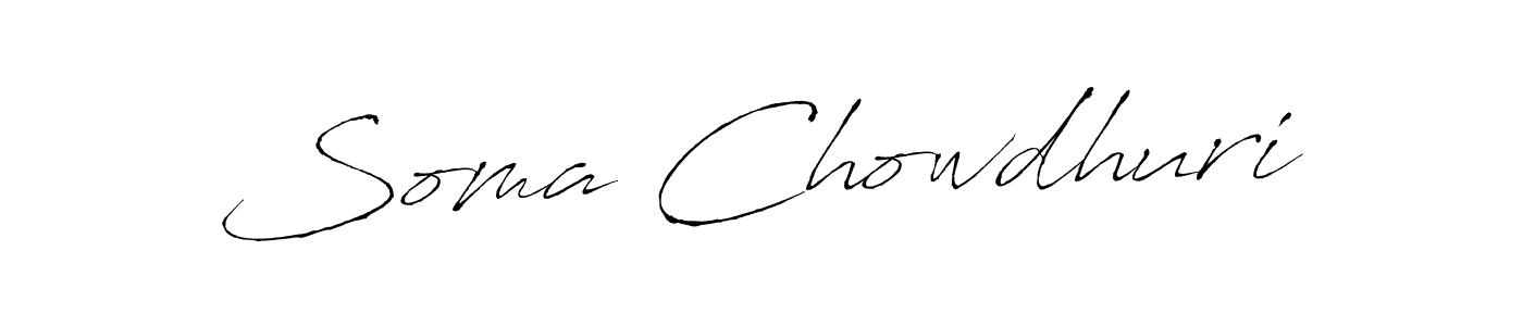 How to make Soma Chowdhuri signature? Antro_Vectra is a professional autograph style. Create handwritten signature for Soma Chowdhuri name. Soma Chowdhuri signature style 6 images and pictures png