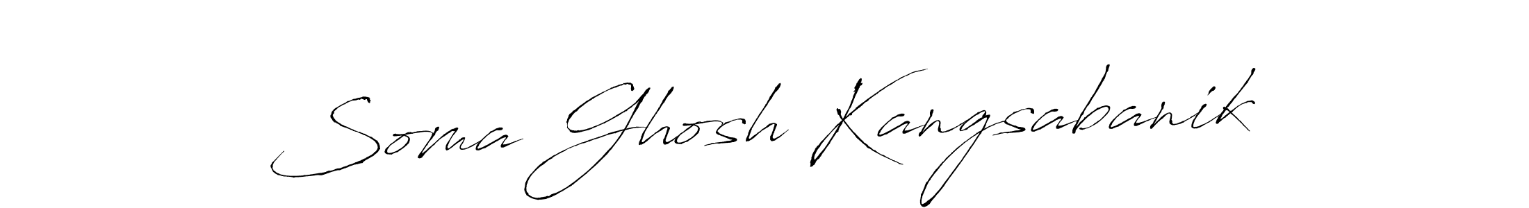 Soma Ghosh Kangsabanik stylish signature style. Best Handwritten Sign (Antro_Vectra) for my name. Handwritten Signature Collection Ideas for my name Soma Ghosh Kangsabanik. Soma Ghosh Kangsabanik signature style 6 images and pictures png
