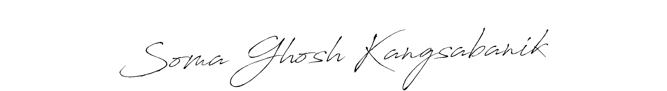 Soma Ghosh Kangsabanik stylish signature style. Best Handwritten Sign (Antro_Vectra) for my name. Handwritten Signature Collection Ideas for my name Soma Ghosh Kangsabanik. Soma Ghosh Kangsabanik signature style 6 images and pictures png