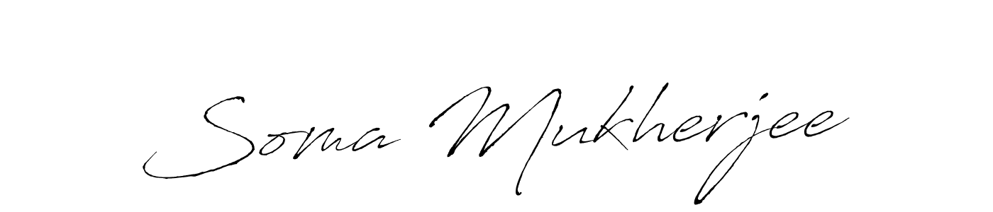 Design your own signature with our free online signature maker. With this signature software, you can create a handwritten (Antro_Vectra) signature for name Soma Mukherjee. Soma Mukherjee signature style 6 images and pictures png