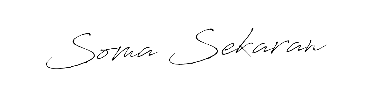 How to make Soma Sekaran name signature. Use Antro_Vectra style for creating short signs online. This is the latest handwritten sign. Soma Sekaran signature style 6 images and pictures png