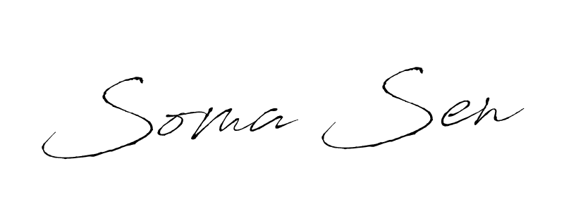Create a beautiful signature design for name Soma Sen. With this signature (Antro_Vectra) fonts, you can make a handwritten signature for free. Soma Sen signature style 6 images and pictures png