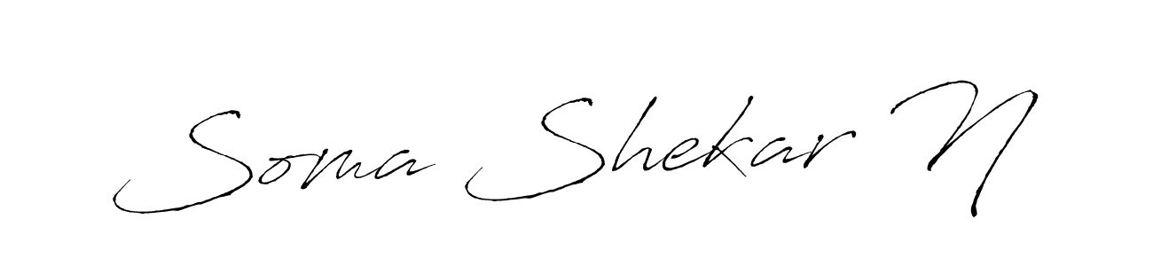 This is the best signature style for the Soma Shekar N name. Also you like these signature font (Antro_Vectra). Mix name signature. Soma Shekar N signature style 6 images and pictures png