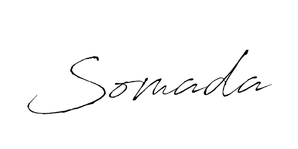 Design your own signature with our free online signature maker. With this signature software, you can create a handwritten (Antro_Vectra) signature for name Somada. Somada signature style 6 images and pictures png