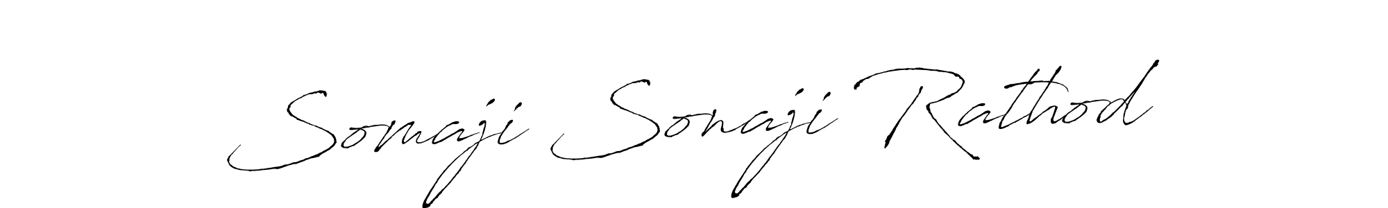 Somaji Sonaji Rathod stylish signature style. Best Handwritten Sign (Antro_Vectra) for my name. Handwritten Signature Collection Ideas for my name Somaji Sonaji Rathod. Somaji Sonaji Rathod signature style 6 images and pictures png