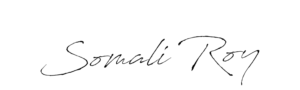 Make a beautiful signature design for name Somali Roy. With this signature (Antro_Vectra) style, you can create a handwritten signature for free. Somali Roy signature style 6 images and pictures png