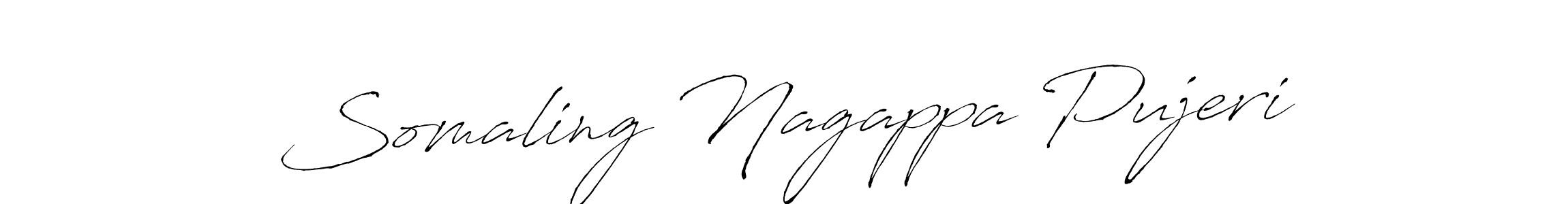 You should practise on your own different ways (Antro_Vectra) to write your name (Somaling Nagappa Pujeri) in signature. don't let someone else do it for you. Somaling Nagappa Pujeri signature style 6 images and pictures png