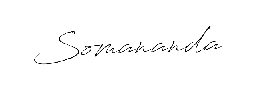 Somananda stylish signature style. Best Handwritten Sign (Antro_Vectra) for my name. Handwritten Signature Collection Ideas for my name Somananda. Somananda signature style 6 images and pictures png