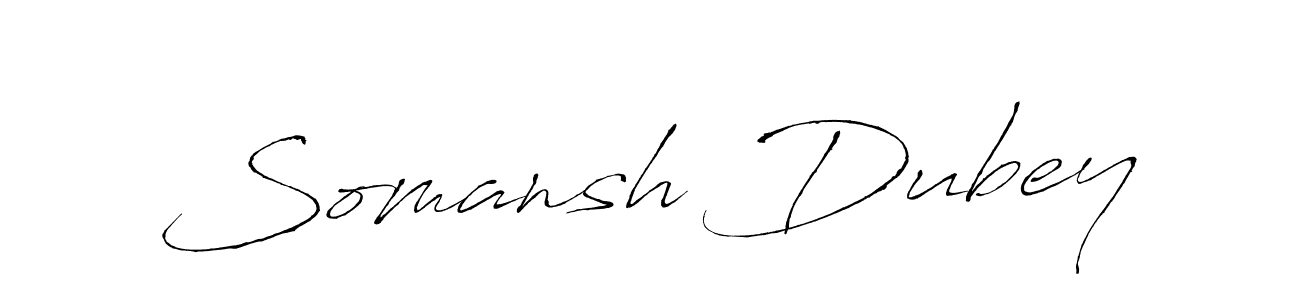 Make a beautiful signature design for name Somansh Dubey. Use this online signature maker to create a handwritten signature for free. Somansh Dubey signature style 6 images and pictures png