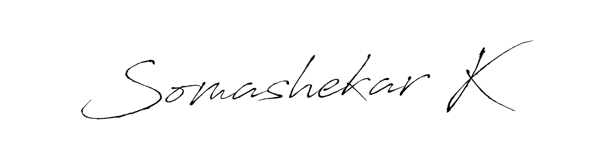 How to make Somashekar K signature? Antro_Vectra is a professional autograph style. Create handwritten signature for Somashekar K name. Somashekar K signature style 6 images and pictures png