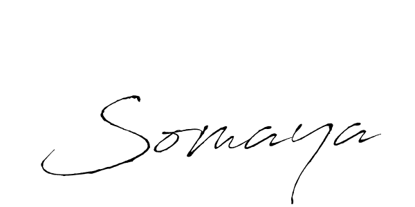 Design your own signature with our free online signature maker. With this signature software, you can create a handwritten (Antro_Vectra) signature for name Somaya. Somaya signature style 6 images and pictures png