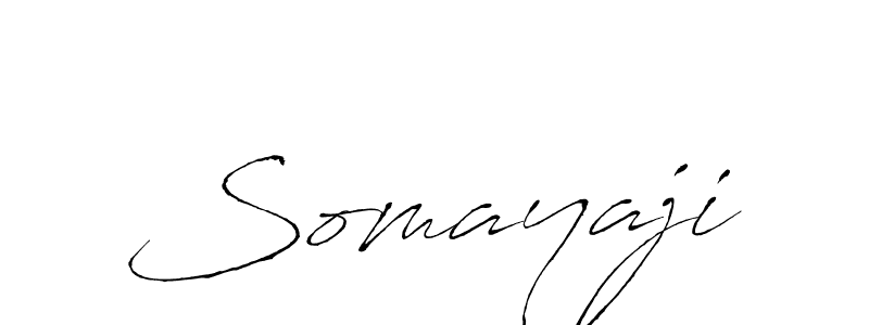 Somayaji stylish signature style. Best Handwritten Sign (Antro_Vectra) for my name. Handwritten Signature Collection Ideas for my name Somayaji. Somayaji signature style 6 images and pictures png