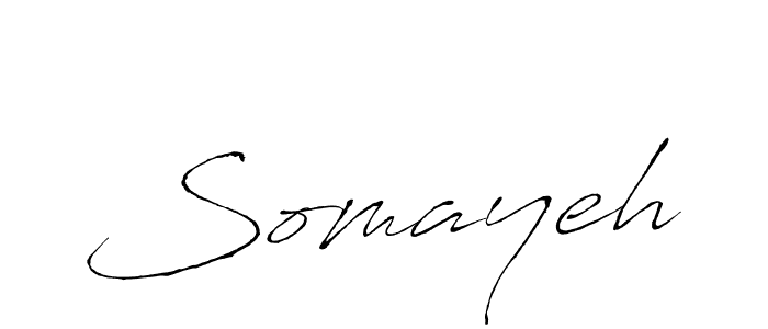 Use a signature maker to create a handwritten signature online. With this signature software, you can design (Antro_Vectra) your own signature for name Somayeh. Somayeh signature style 6 images and pictures png