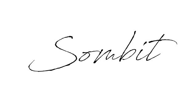 Use a signature maker to create a handwritten signature online. With this signature software, you can design (Antro_Vectra) your own signature for name Sombit. Sombit signature style 6 images and pictures png