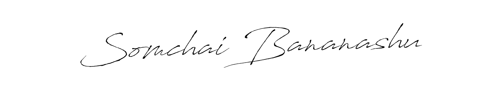 It looks lik you need a new signature style for name Somchai Bananashu. Design unique handwritten (Antro_Vectra) signature with our free signature maker in just a few clicks. Somchai Bananashu signature style 6 images and pictures png