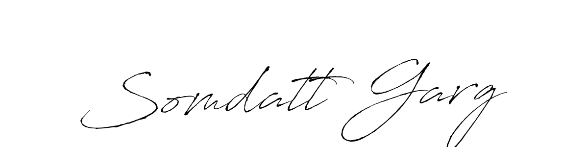 How to make Somdatt Garg name signature. Use Antro_Vectra style for creating short signs online. This is the latest handwritten sign. Somdatt Garg signature style 6 images and pictures png
