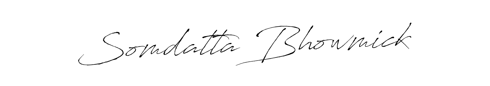 Make a beautiful signature design for name Somdatta Bhowmick. With this signature (Antro_Vectra) style, you can create a handwritten signature for free. Somdatta Bhowmick signature style 6 images and pictures png