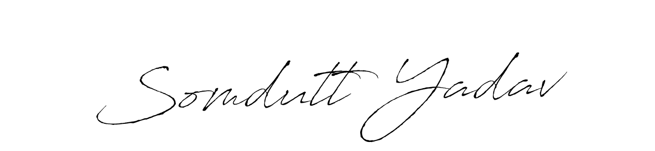 Make a beautiful signature design for name Somdutt Yadav. With this signature (Antro_Vectra) style, you can create a handwritten signature for free. Somdutt Yadav signature style 6 images and pictures png