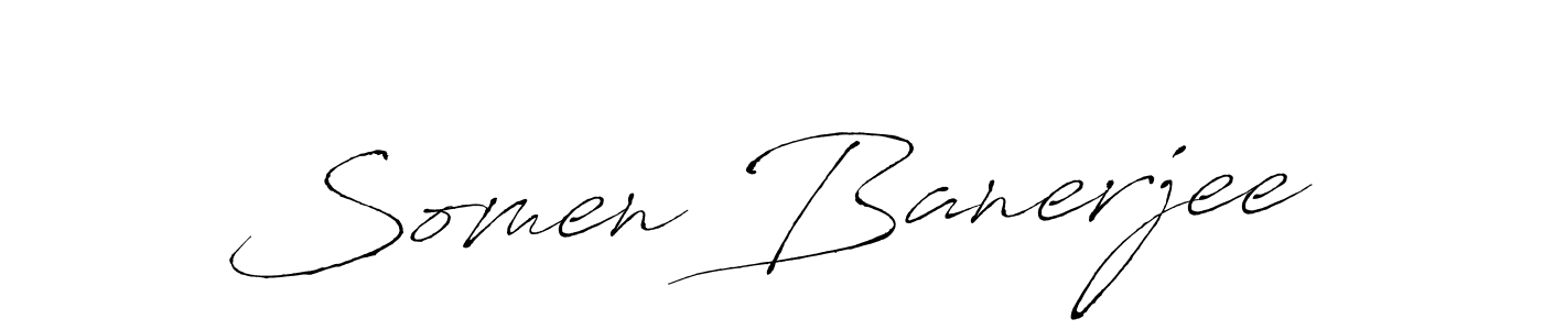 Antro_Vectra is a professional signature style that is perfect for those who want to add a touch of class to their signature. It is also a great choice for those who want to make their signature more unique. Get Somen Banerjee name to fancy signature for free. Somen Banerjee signature style 6 images and pictures png