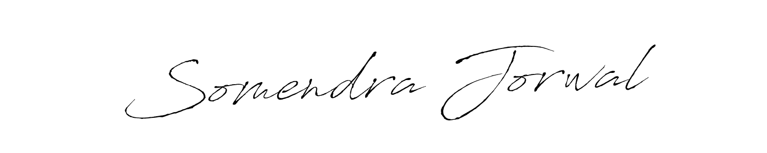 The best way (Antro_Vectra) to make a short signature is to pick only two or three words in your name. The name Somendra Jorwal include a total of six letters. For converting this name. Somendra Jorwal signature style 6 images and pictures png