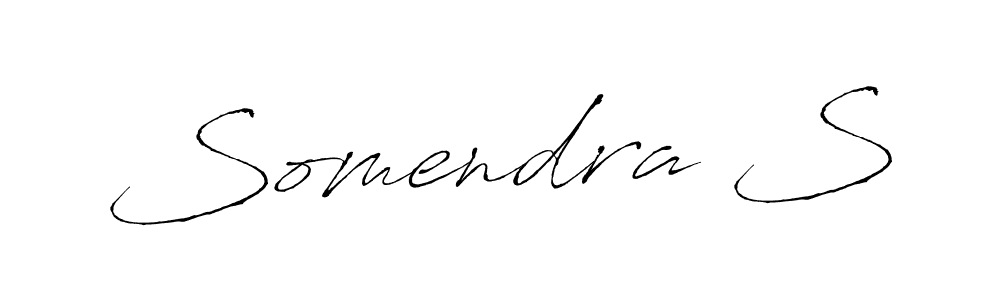 Use a signature maker to create a handwritten signature online. With this signature software, you can design (Antro_Vectra) your own signature for name Somendra S. Somendra S signature style 6 images and pictures png