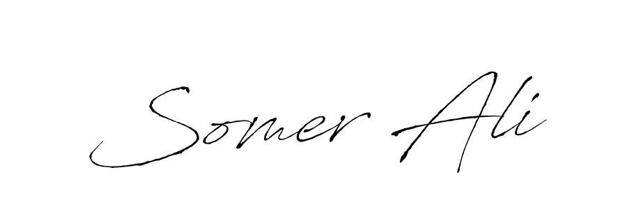 The best way (Antro_Vectra) to make a short signature is to pick only two or three words in your name. The name Somer Ali include a total of six letters. For converting this name. Somer Ali signature style 6 images and pictures png