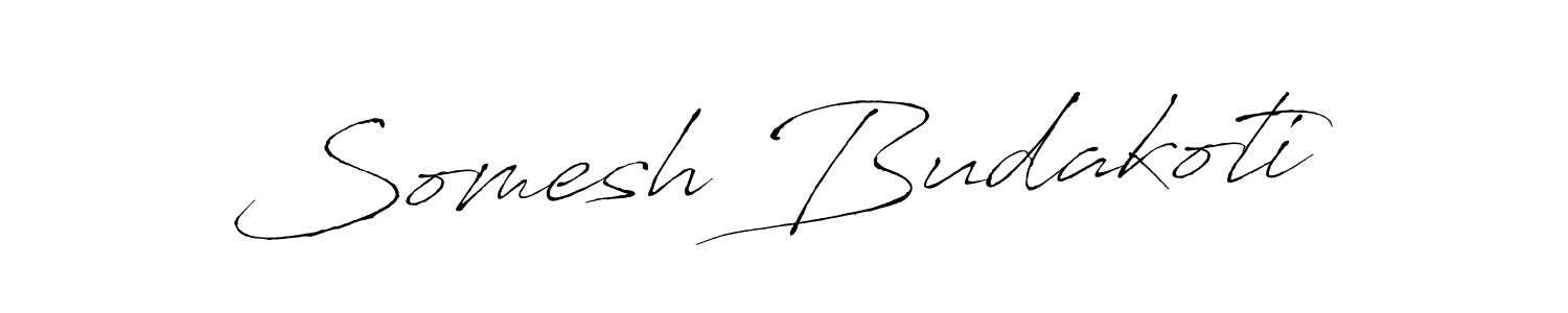 How to make Somesh Budakoti signature? Antro_Vectra is a professional autograph style. Create handwritten signature for Somesh Budakoti name. Somesh Budakoti signature style 6 images and pictures png