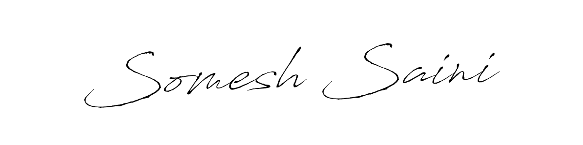 Use a signature maker to create a handwritten signature online. With this signature software, you can design (Antro_Vectra) your own signature for name Somesh Saini. Somesh Saini signature style 6 images and pictures png