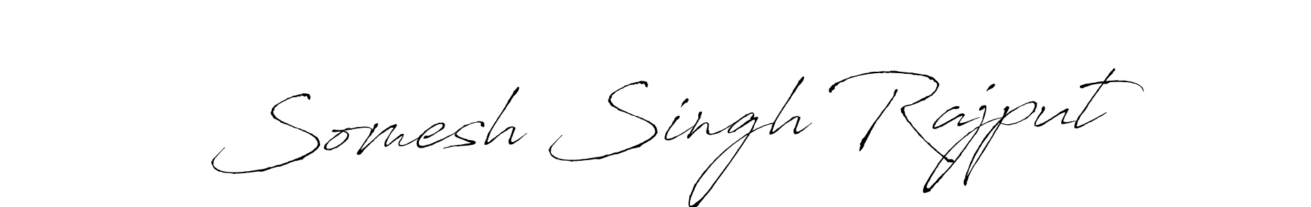 Create a beautiful signature design for name Somesh Singh Rajput. With this signature (Antro_Vectra) fonts, you can make a handwritten signature for free. Somesh Singh Rajput signature style 6 images and pictures png