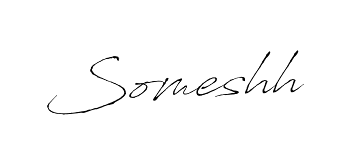 Make a beautiful signature design for name Someshh. With this signature (Antro_Vectra) style, you can create a handwritten signature for free. Someshh signature style 6 images and pictures png