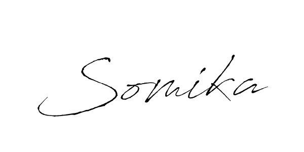 Make a beautiful signature design for name Somika. With this signature (Antro_Vectra) style, you can create a handwritten signature for free. Somika signature style 6 images and pictures png