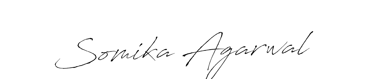 Antro_Vectra is a professional signature style that is perfect for those who want to add a touch of class to their signature. It is also a great choice for those who want to make their signature more unique. Get Somika Agarwal name to fancy signature for free. Somika Agarwal signature style 6 images and pictures png