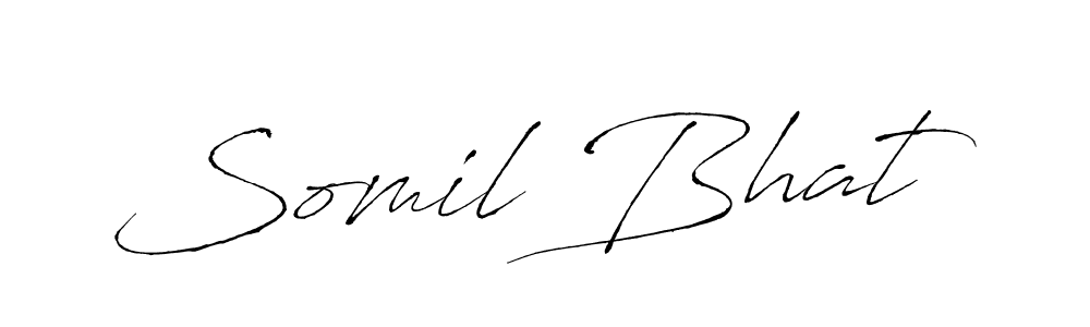 Also we have Somil Bhat name is the best signature style. Create professional handwritten signature collection using Antro_Vectra autograph style. Somil Bhat signature style 6 images and pictures png